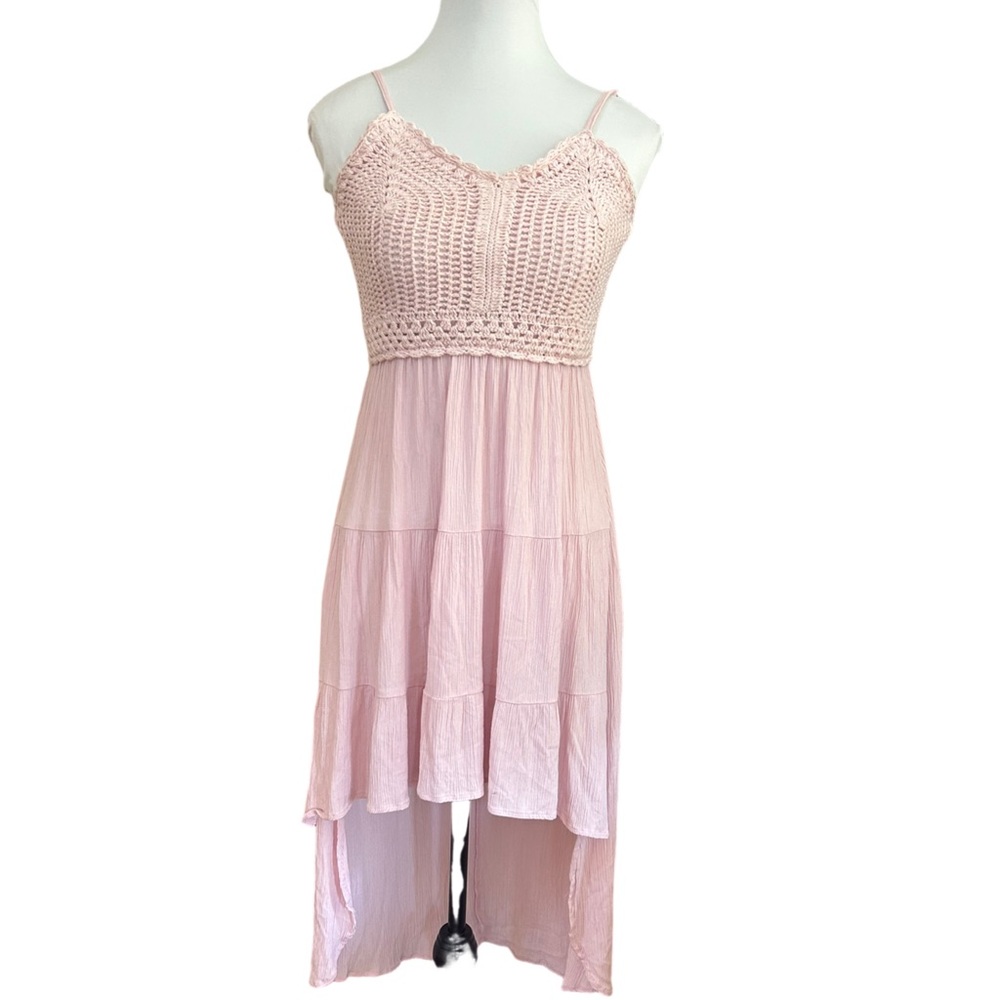 Urban Planet Girls Blush Pink Asymmetrical Sundress - Size 14/16
